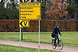 11-01-2021 Breda - Als voorbereiding op de vaccinatie tegen het coronavirus zijn in de stad al bewegwijzeringsborden geplaatst.  - Fotokrant